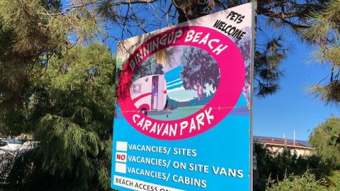 Binningup Beach Caravan Park.
