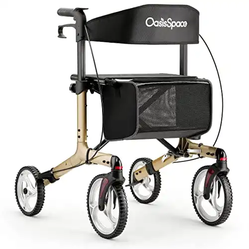 OasisSpace Aluminum Rollator Walker