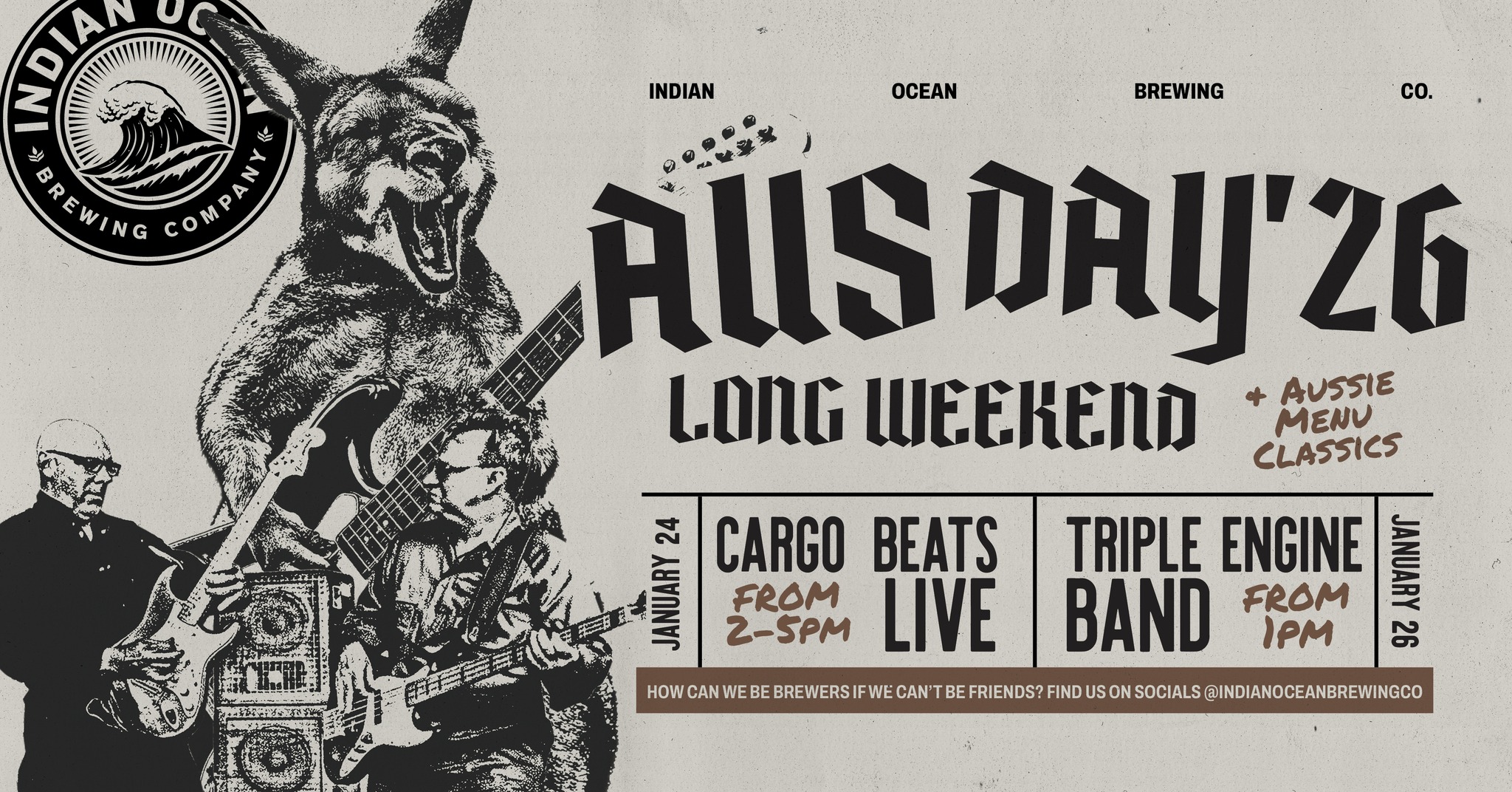 Australia Day long weekend at The Indian Ocean Brewing Co