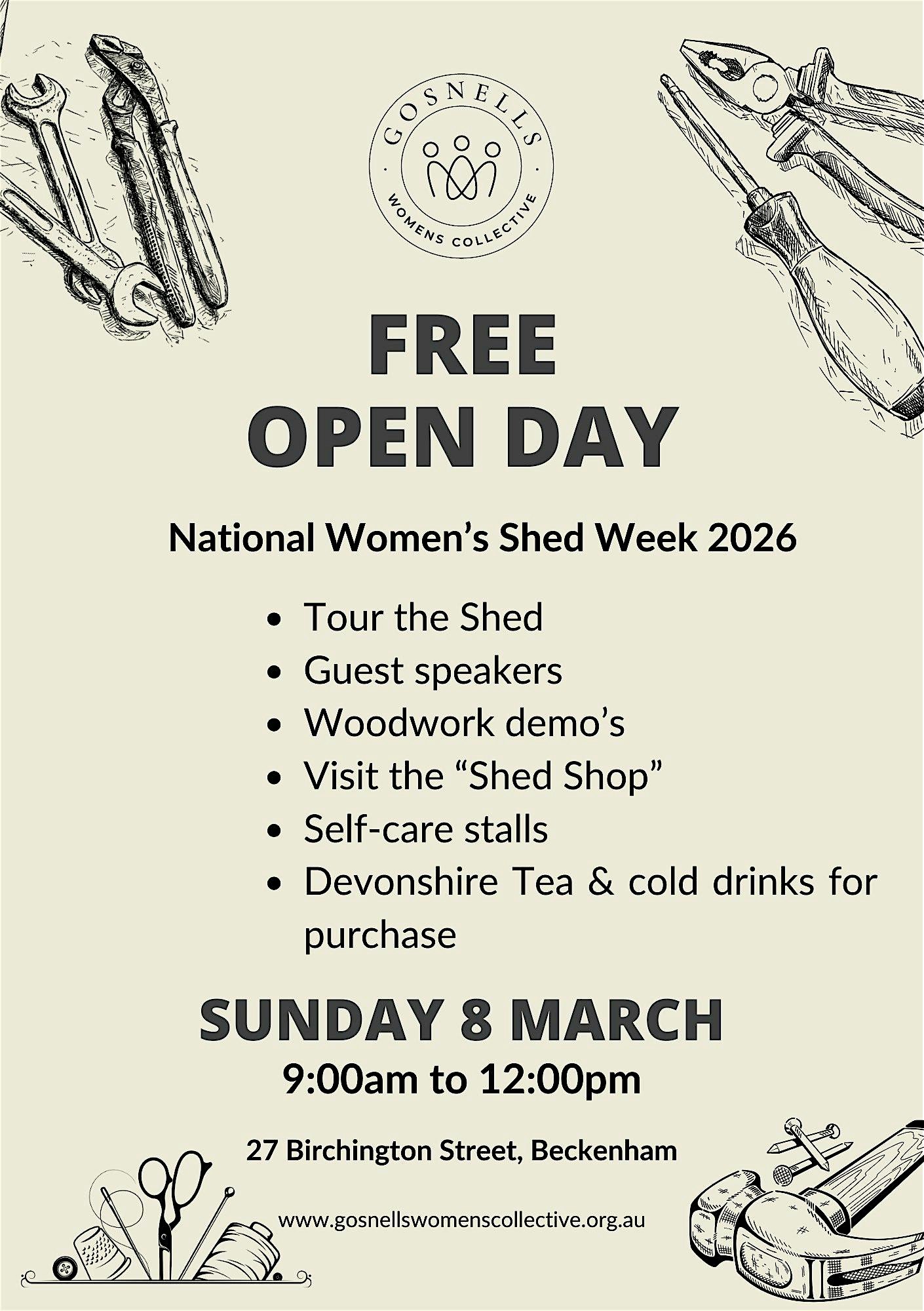OPEN DAY – Gosnells Women’s Collective